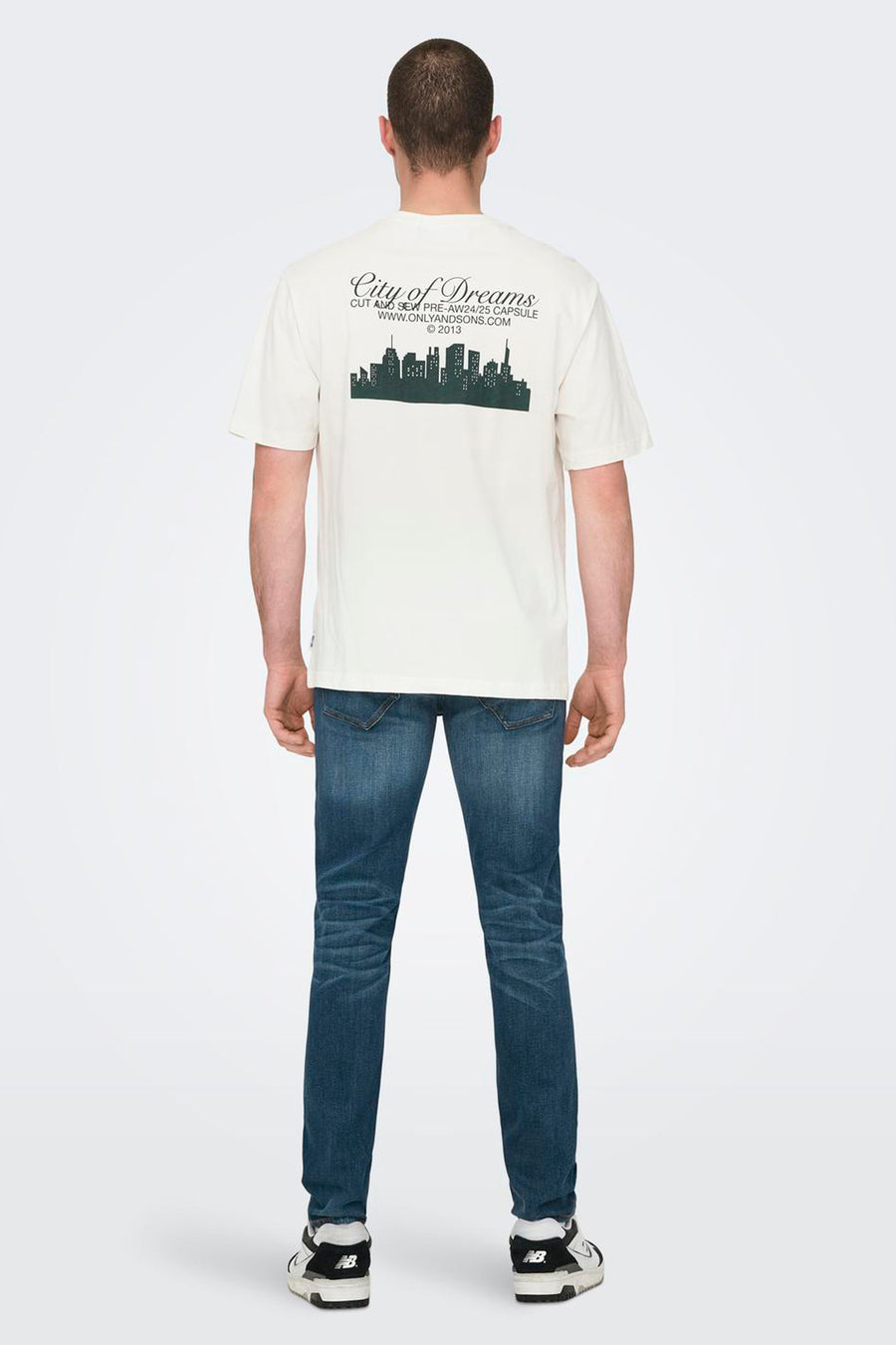 T-shirt à manches courtes - blanc - ONLY & SONS®