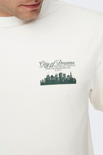 T-shirt à manches courtes - blanc - ONLY & SONS®