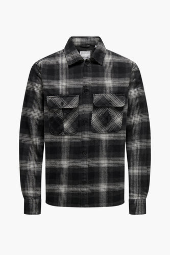 ONSCEDRIC LIFE CHECK OVERSHIRT NOOS