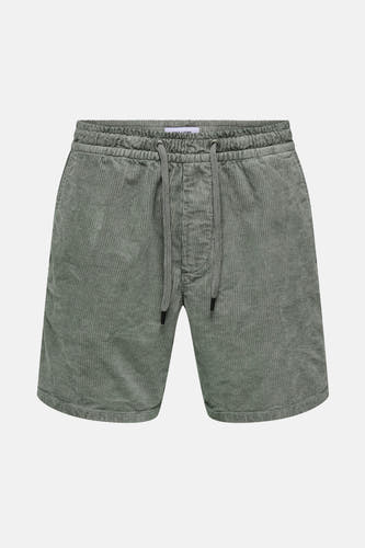 Short en cotonné ONLY & SONS, avec fermeture à cordons et poches po.