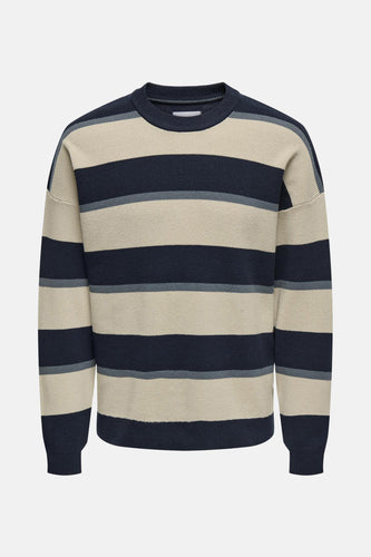 Pull met ronde hals - beige - ONLY & SONS®