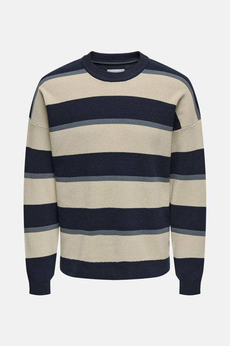 ONSGRIFFIN DS 9 STRUC LS CREW KNIT