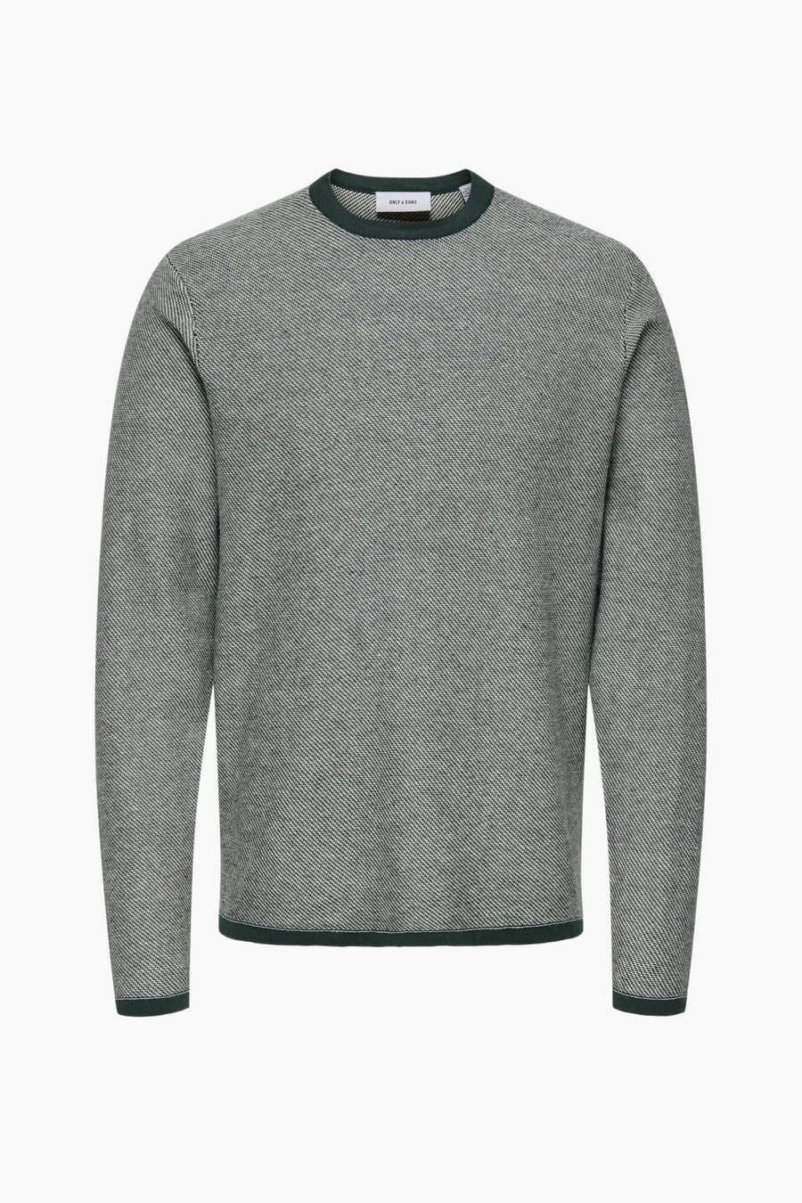 Pull met ronde hals - groen