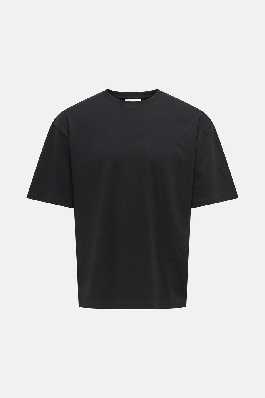 Effen zwart T-shirt met korte mouwen van ONLY & SONS®, in een oversized pasvorm.