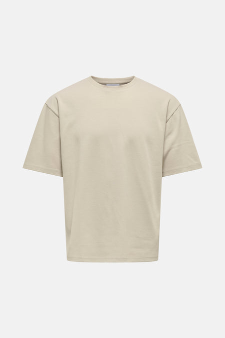 T-shirt met korte mouwen - Beige
