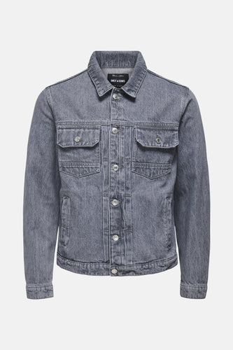 Veste en jean - mid grey denim - ONLY & SONS®