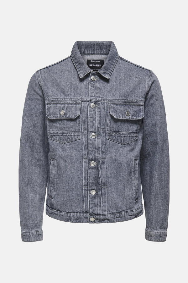 Jeansjas Mid grey denim - ONLY & SONS®
