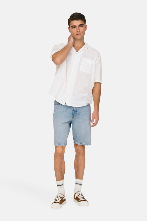 short en jean Light blue denim - ONLY & SONS®