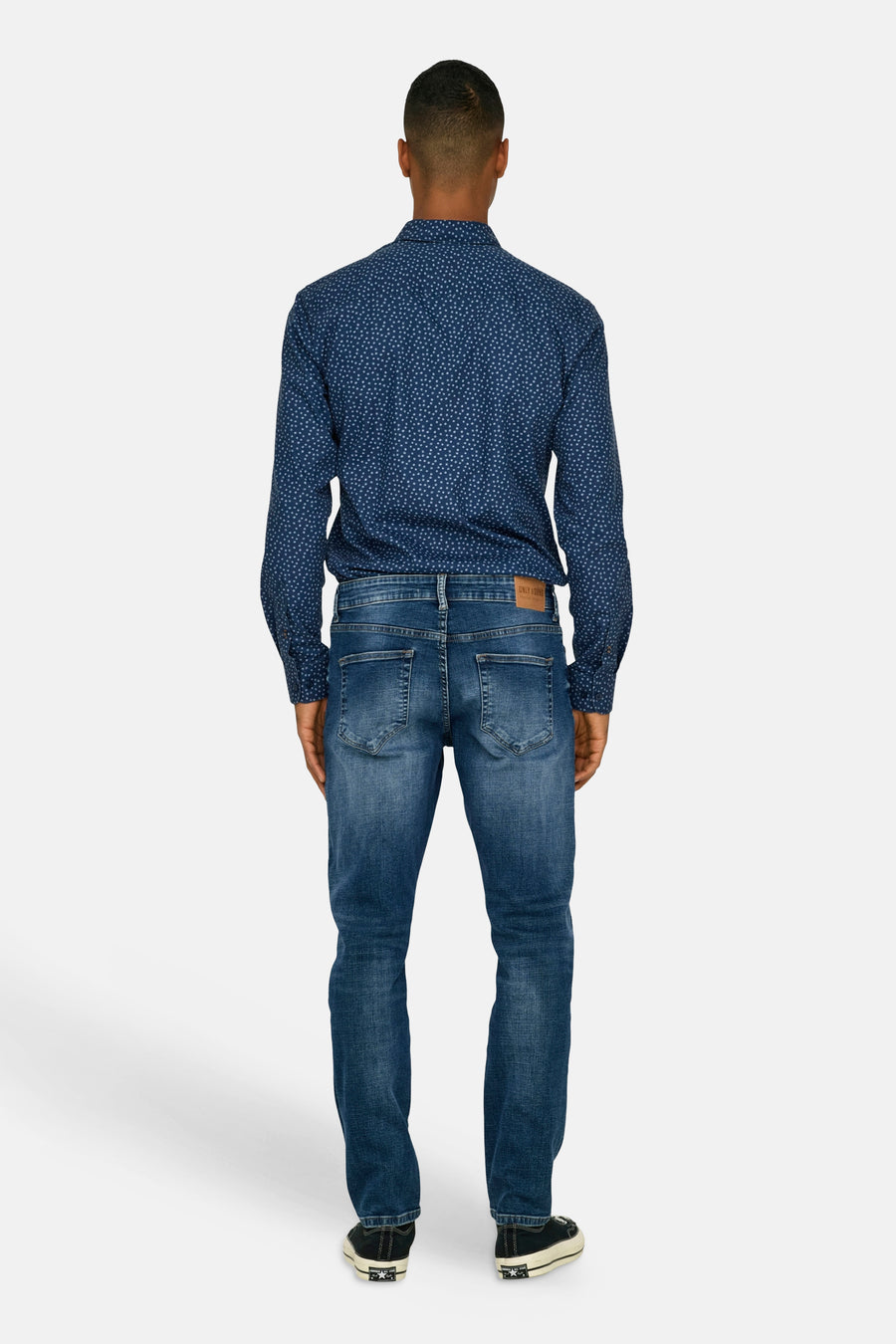 WEFT - Dark Medium Blue Denim
