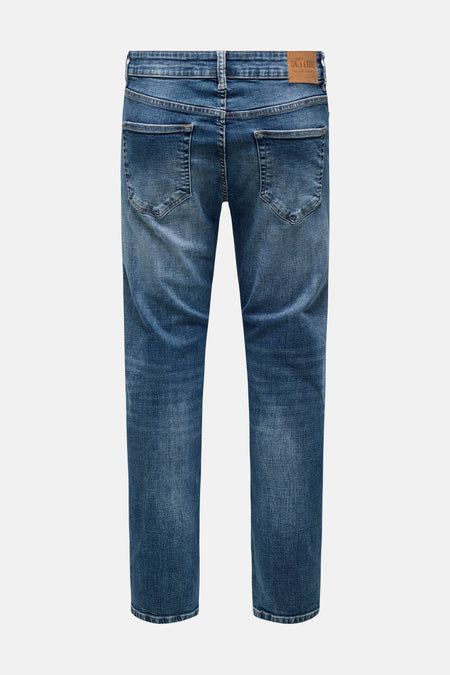 WEFT - Dark Medium Blue Denim