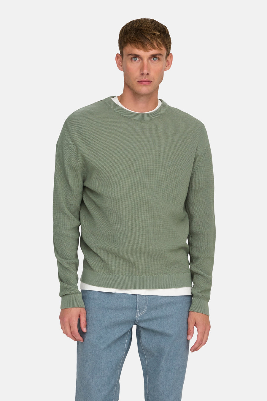 Pull met ronde hals - groen - ONLY & SONS® - 1