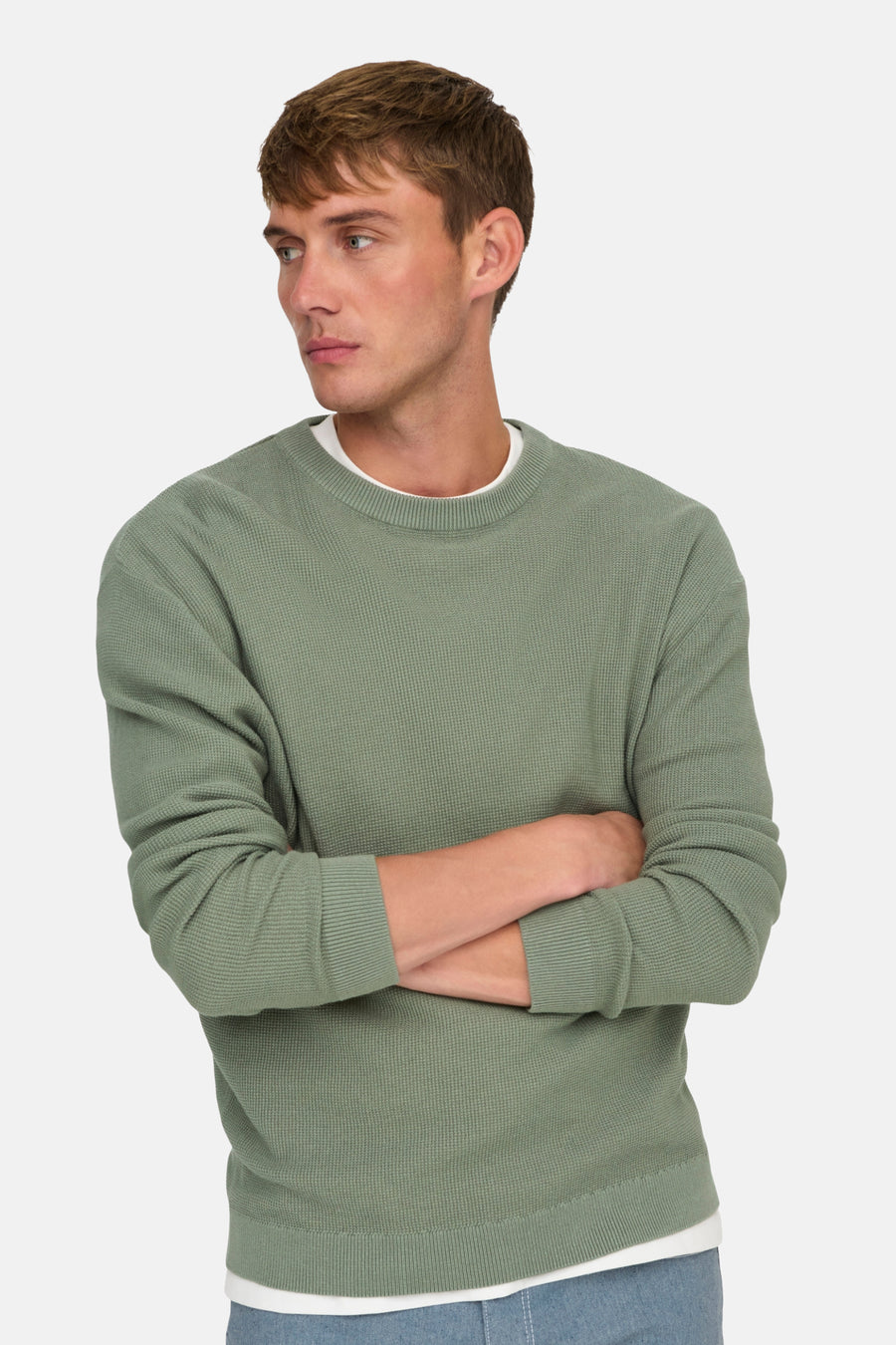 Pull met ronde hals - groen - ONLY & SONS® - 4