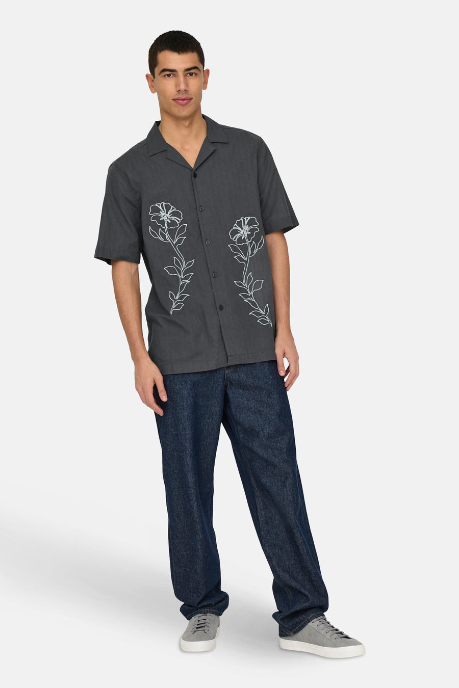 Chemise à manches courtes - gris - ONLY & SONS®