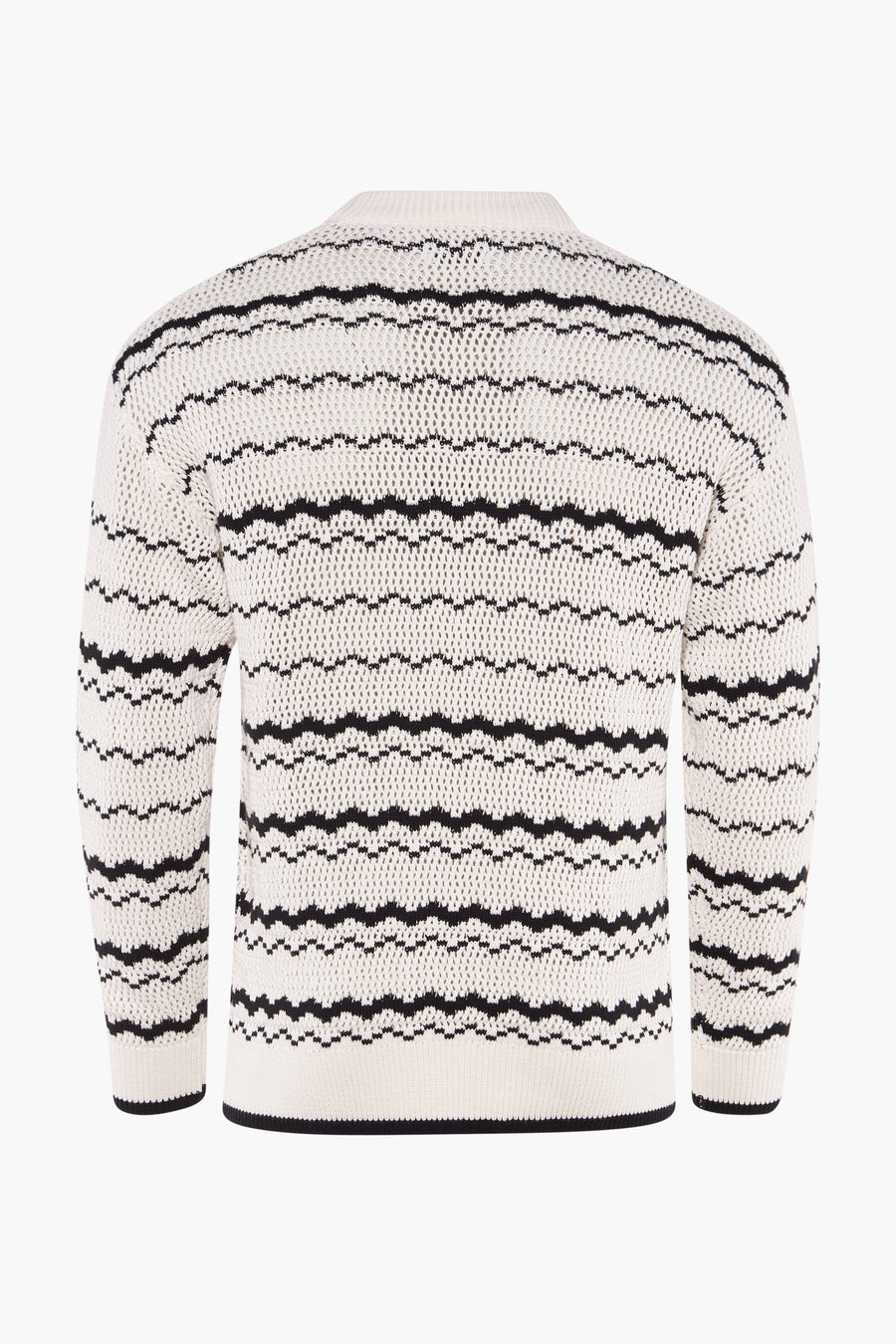Pull met ronde hals - wit