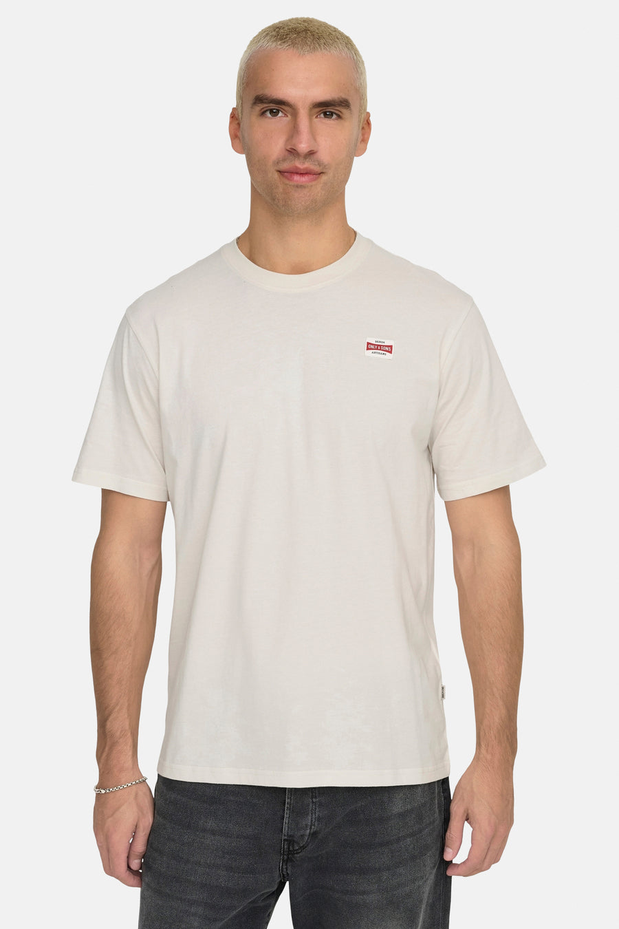 T-shirt met korte mouwen - Ecru - ONLY & SONS®