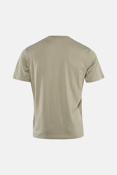 Groen T-shirt met korte mouwen van ONLY & SONS, effen kleur, casual pasvorm en ronde halslijn, achterkant.