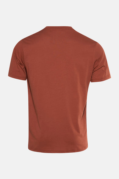 T-shirt orange à manches courtes de ONLY & SONS®, couleur unie et aspect décontracté.