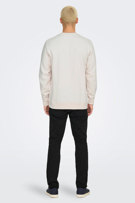 Sweater met ronde hals Wit - ONLY & SONS®