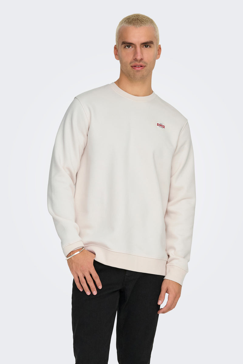 Sweater met ronde hals Wit - ONLY & SONS®