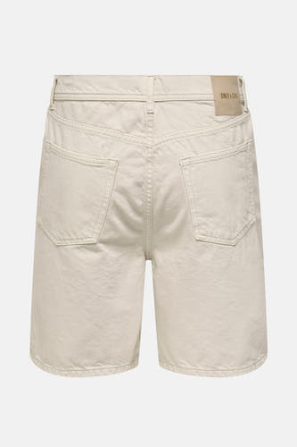Crème short van denim.