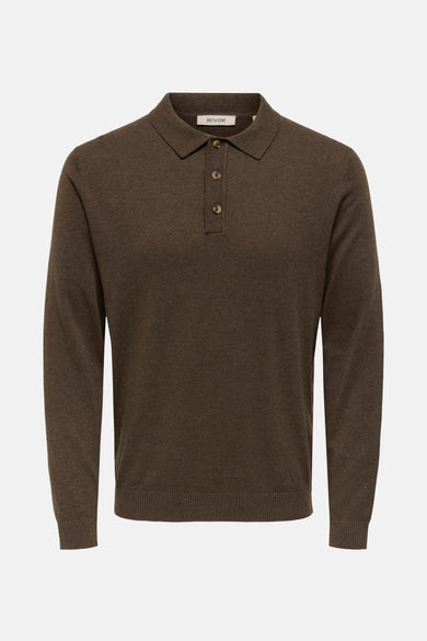 ONSLOUI REG 12 LS MEL POLO KNIT