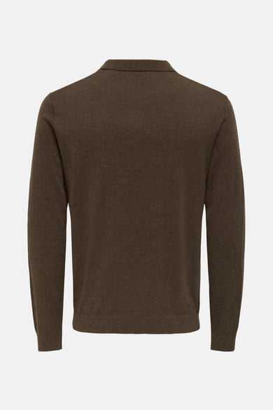 ONSLOUI REG 12 LS MEL POLO KNIT