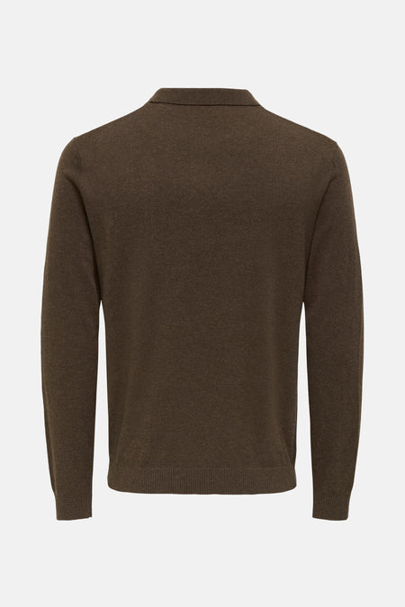 ONSLOUI REG 12 LS MEL POLO KNIT