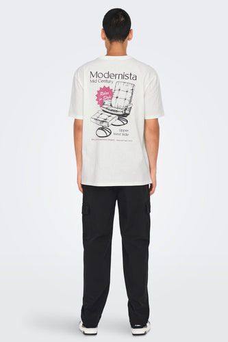 T-shirt met korte mouwen - wit - ONLY & SONS®