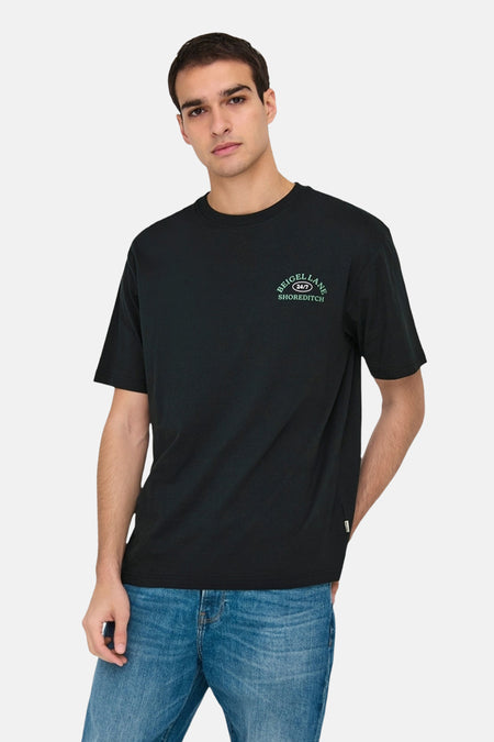 T-shirt met korte mouwen - zwart