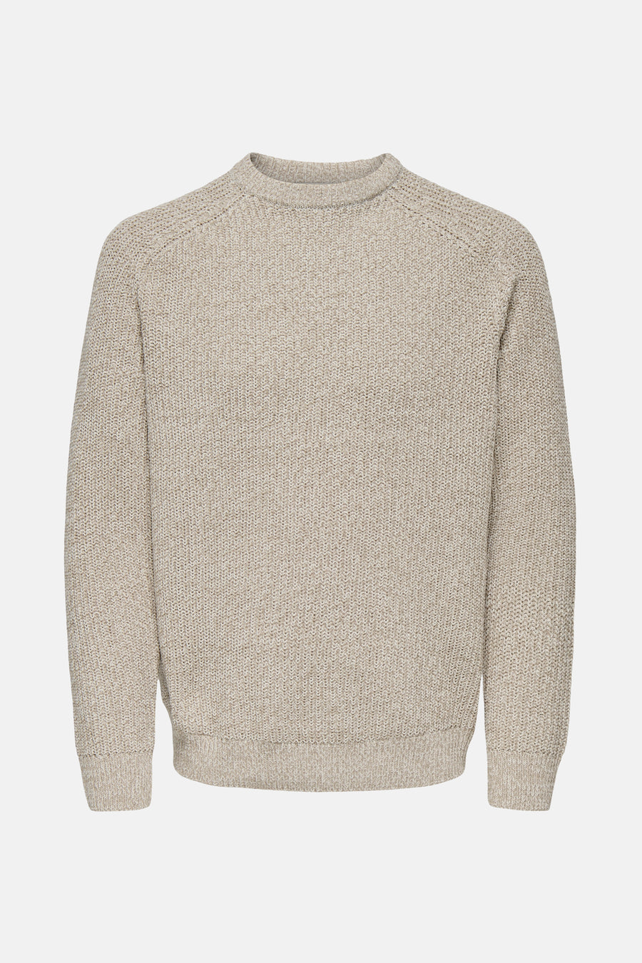 Pull met ronde hals - beige - ONLY & SONS®