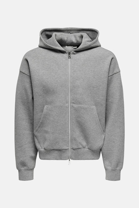 ONSGOYLE BOXY LS SCUBA ZIP HOODIE SWEAT
