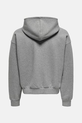 ONSGOYLE BOXY LS SCUBA ZIP HOODIE SWEAT