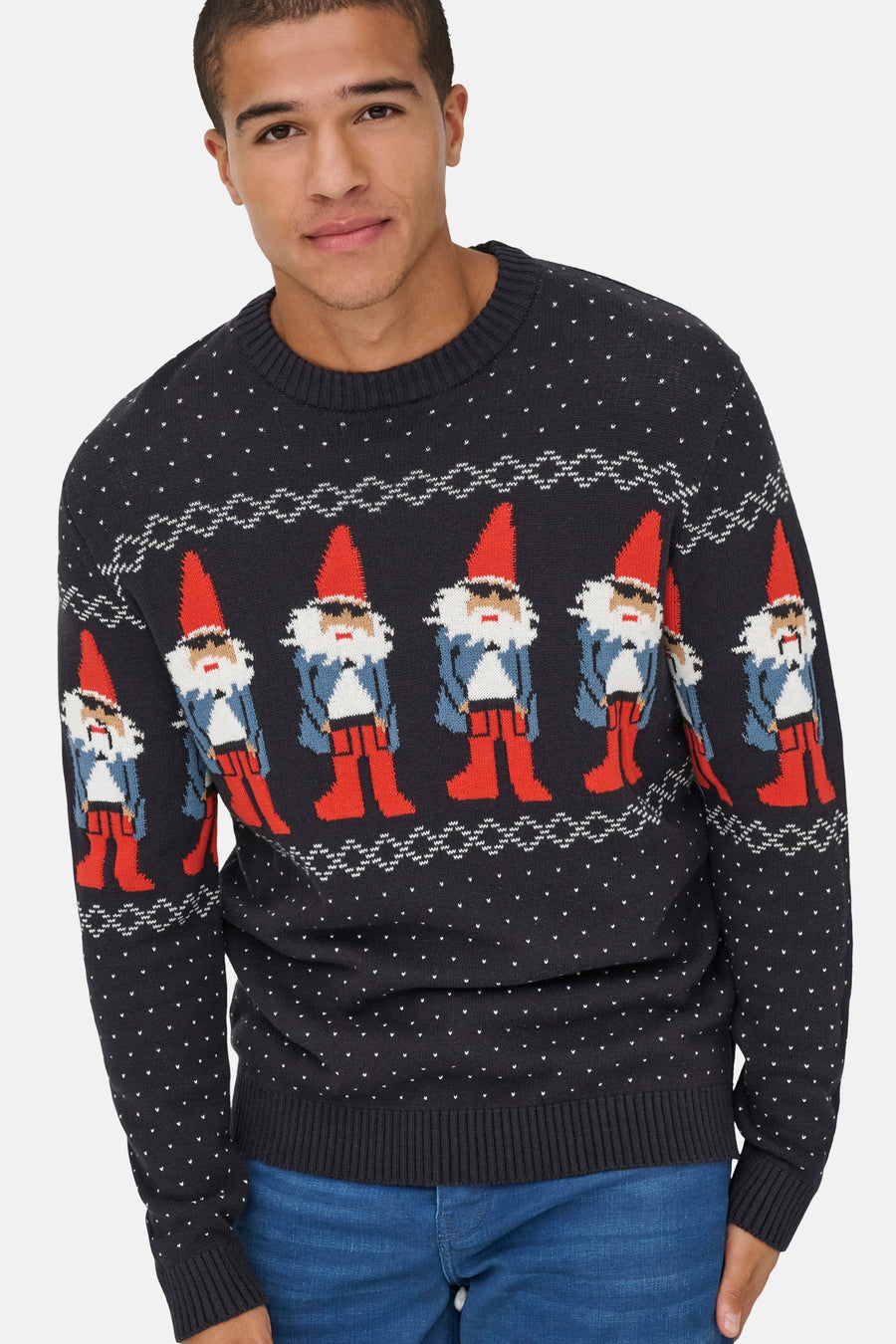 Pull met ronde hals - blauw - ONLY & SONS®