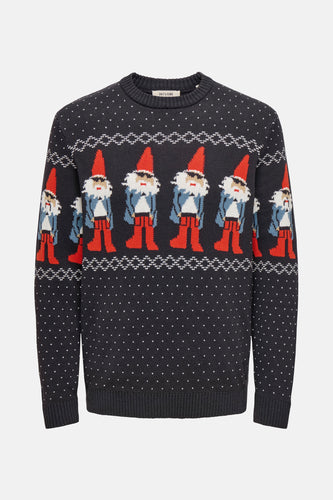 Pull met ronde hals - blauw - ONLY & SONS®