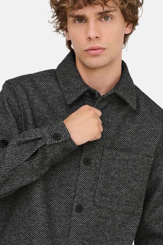 Chemise à manches longues - gris - ONLY & SONS®