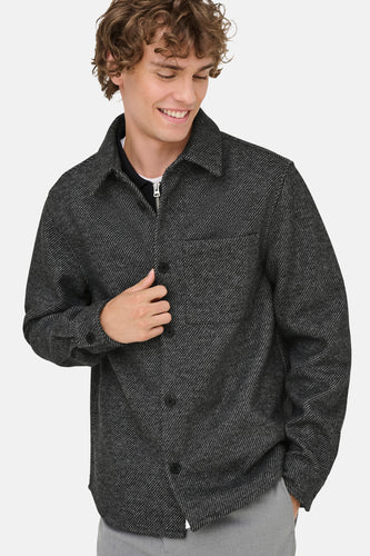 Chemise à manches longues - gris - ONLY & SONS®