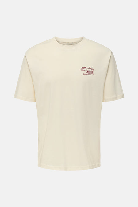 T-shirt met korte mouwen - ecru