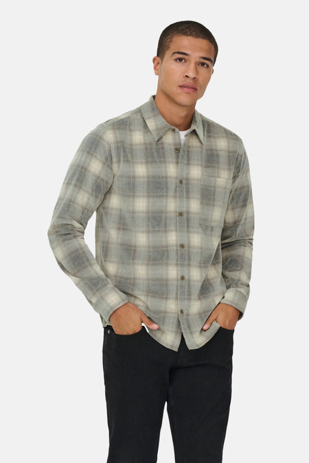 Chemise à manches longues - Gris