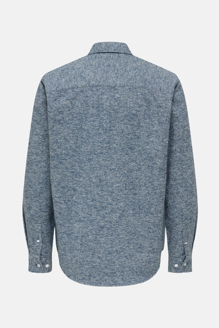 Hemd met lange mouwen - blauw