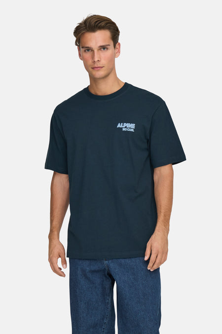 T-shirt met korte mouwen - blauw