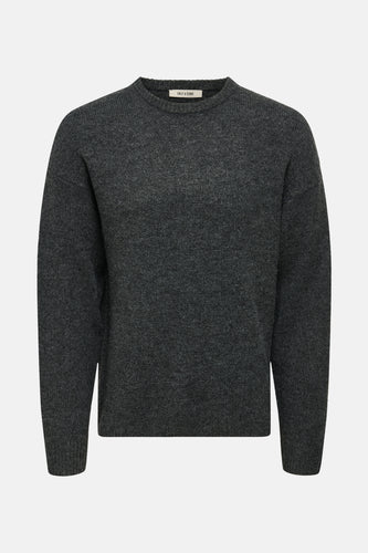 Pull met ronde hals - grijs - ONLY & SONS®
