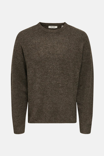 Pull met ronde hals - bruin - ONLY & SONS®