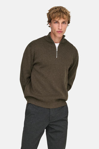 Trui met rolkraag bruin - ONLY & SONS®