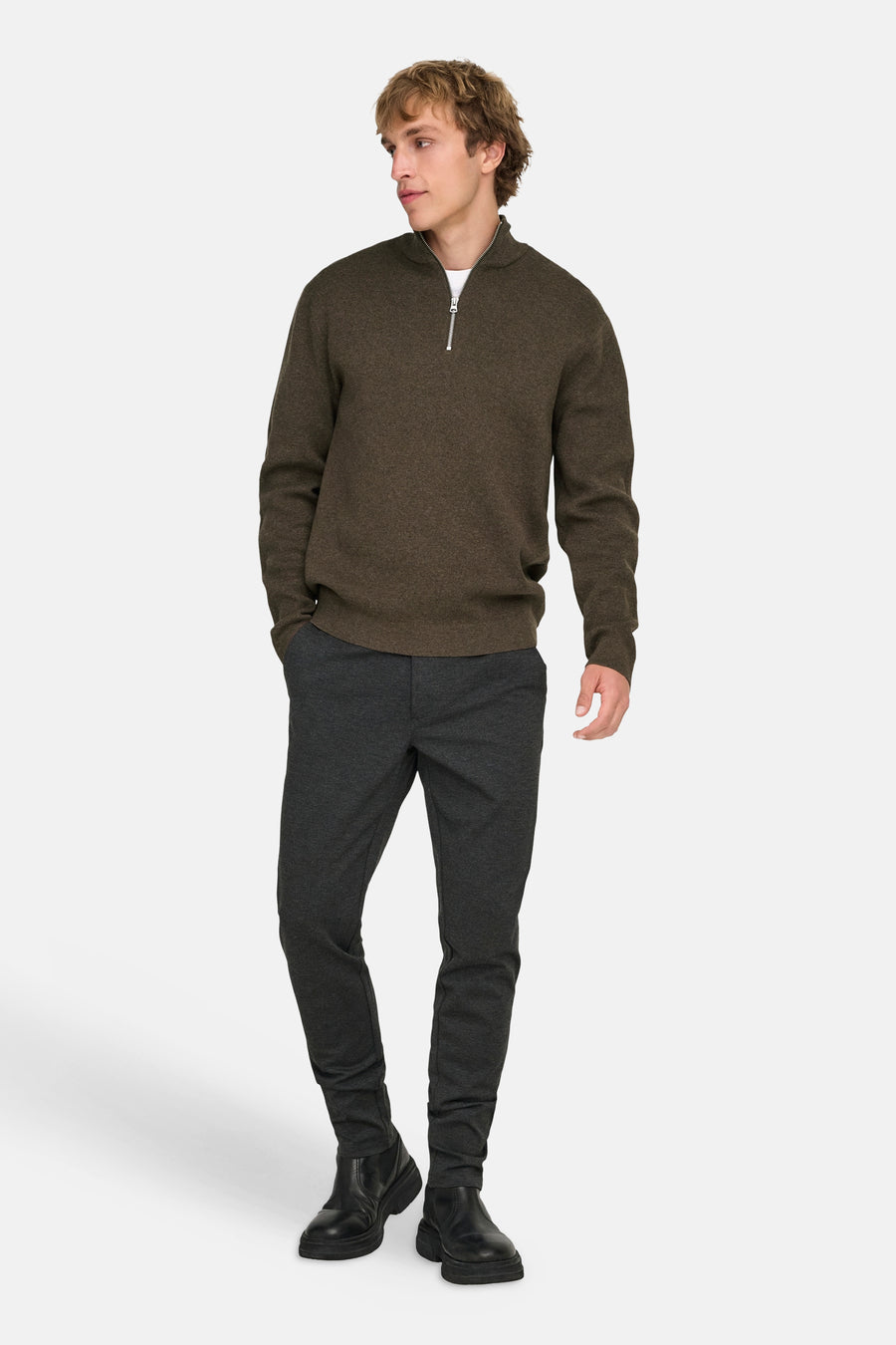 Trui met rolkraag bruin - ONLY & SONS®