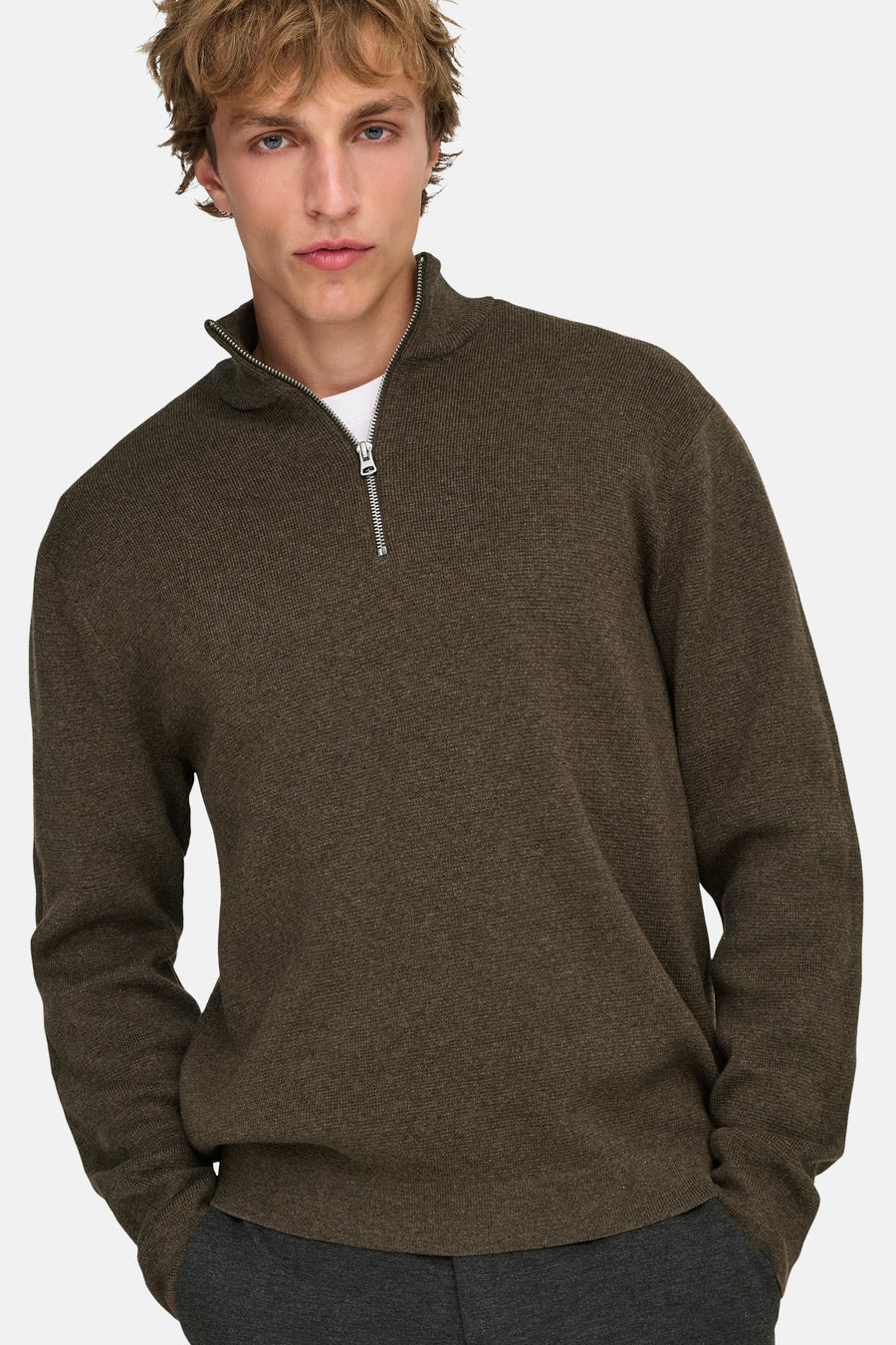 Trui met rolkraag bruin - ONLY & SONS®
