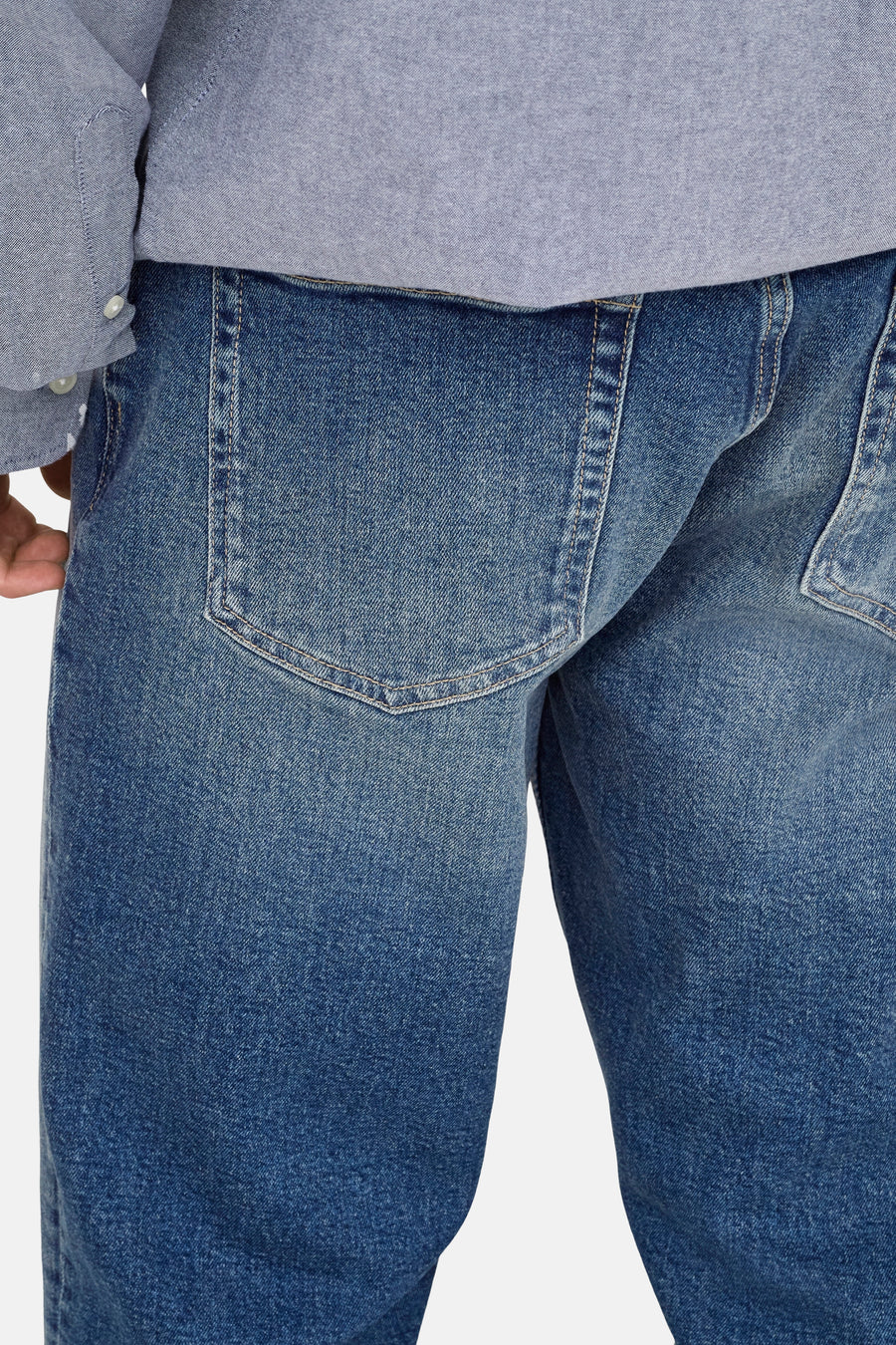 EDGE - mid blue denim