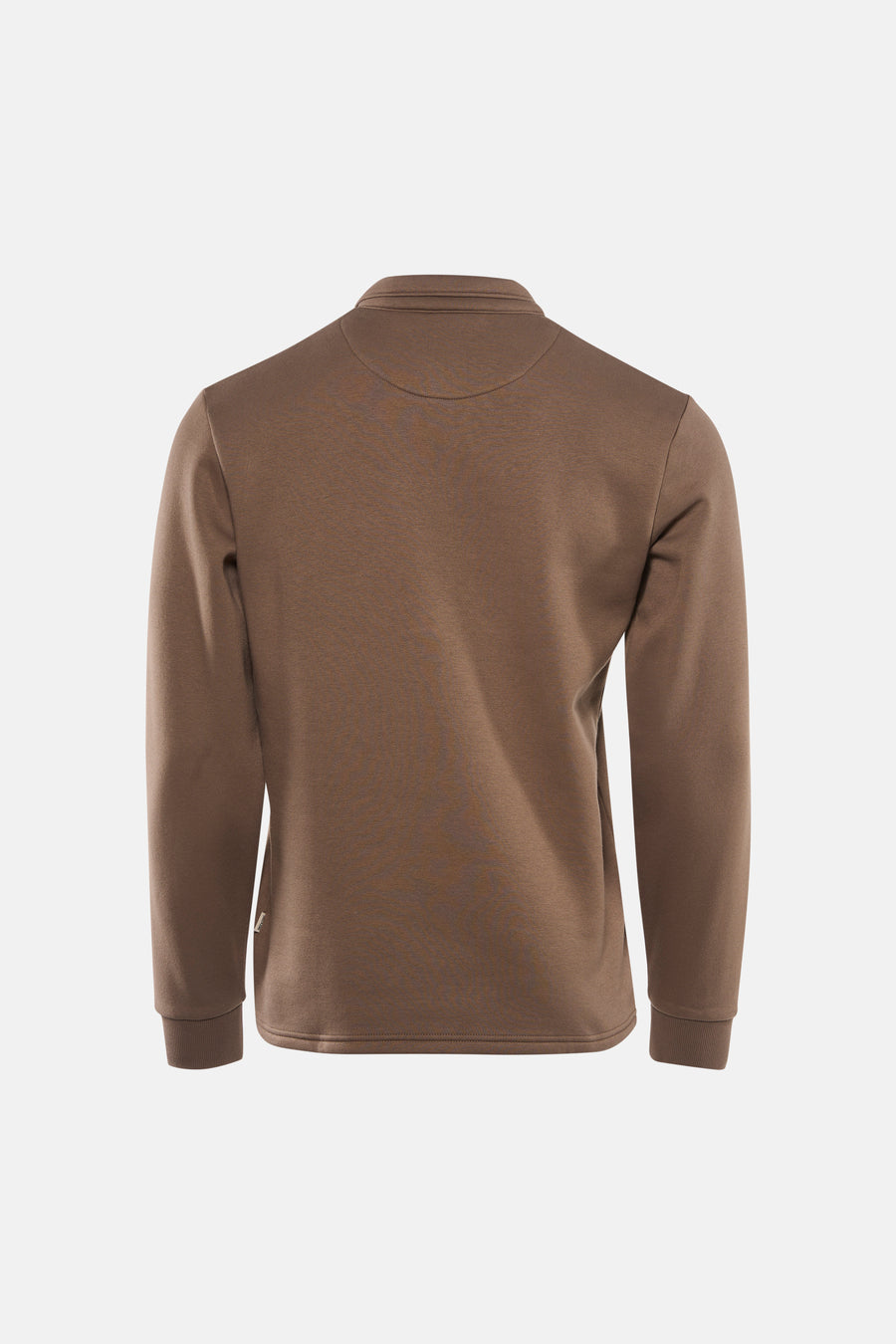 Bruine sweater van ONLY & SONS®, gezien van achteren, met lange mouwen en een effen stof.
