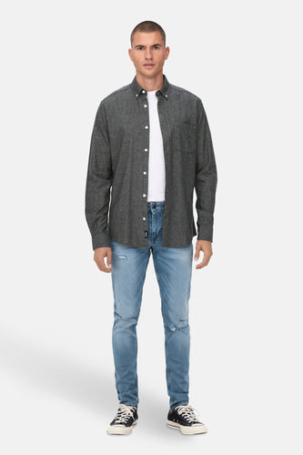 T-shirt met lange mouwen - Grijs