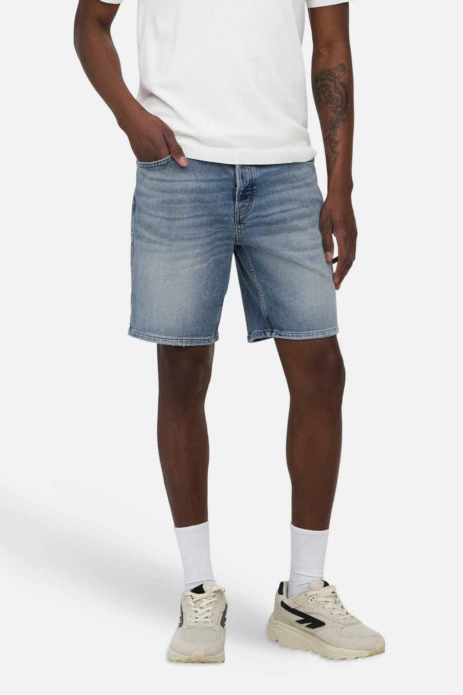 5-pocket shorts light blue denim - ONLY & SONS®