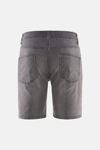 Short en jean gris clair de ONLY & SONS® avec poches arrière visibles et passants de ceinture, présenté de dos.